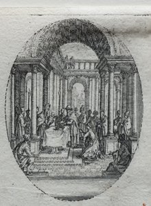 Tajemství umučení: Představení v chrámu od Jacques Callot