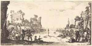 Ordeal od Arrowse Saint Sebastian, c. 16321633. od Jacques Callot
