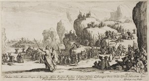 Průchod Rudého moře od Jacques Callot