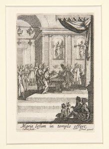 Představení Krista, ne. 10 ze Života Panny od Jacques Callot