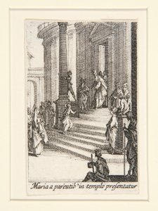 Představení Panny, č. 3 ze Života Panny od Jacques Callot