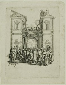 Představení lidu, z knihy Malá vášeň od Jacques Callot