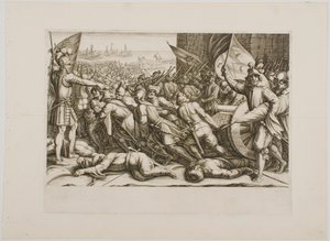 Opětovné nalodění vojska, ze série „Život Ferdinanda de Medici“ od Jacques Callot