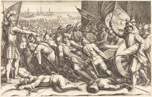 Znovu nalodění vojsk, c. 1614. od Jacques Callot