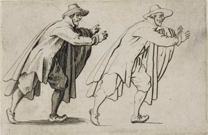 Běžící muž z The Caprices od Jacques Callot
