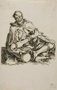 The Sickly One, deska třináctá z The Beggars od Jacques Callot