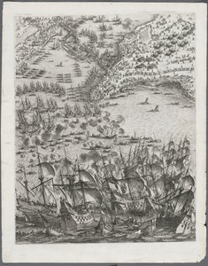 Obležení La Rochelle: Deska 11 od Jacques Callot