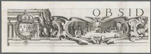 Obléhání La Rochelle: Deska 1, 1628-1630. od Jacques Callot