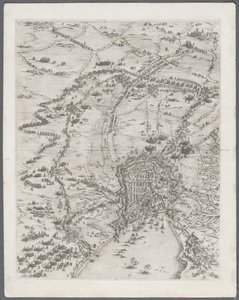 Obléhání La Rochelle: Deska 6, 1628-1630. od Jacques Callot