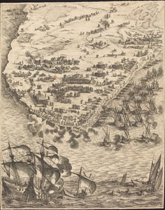 Obležení La Rochelle [deska 10 z 16; sada obsahuje 1952.8.97-112] od Jacques Callot