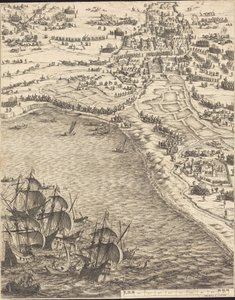 Obležení La Rochelle [deska 12 ze 16; sada obsahuje 1952.8.97-112] od Jacques Callot