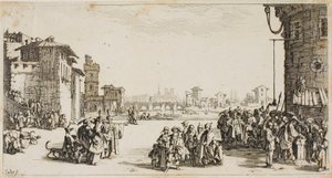 Trh s otroky od Jacques Callot