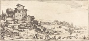 Lov na jelena od Jacques Callot