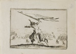Standard-Bearer, od The Caprices od Jacques Callot