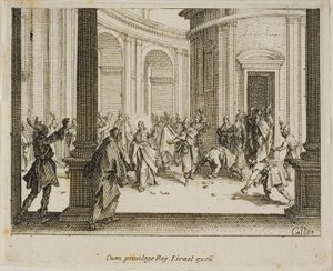 Kamenování Ježíše z Nového zákona od Jacques Callot