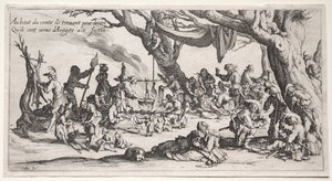 The Bohemians: Místo zastavení: Svátek Čechů od Jacques Callot