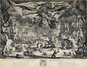 Pokušení svatého Antonína, 1635. od Jacques Callot