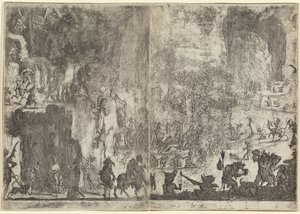 Pokušení svatého Antonína [první verze] od Jacques Callot