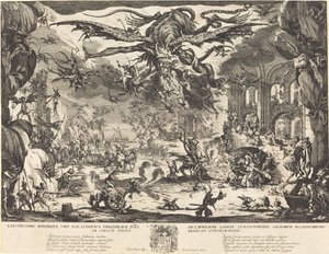 Pokušení svatého Antonína [druhá verze] od Jacques Callot