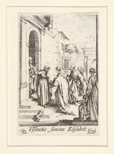 Návštěva, no. 6, ze Života Panny od Jacques Callot