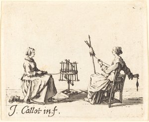 Navíječ a přadlák od Jacques Callot