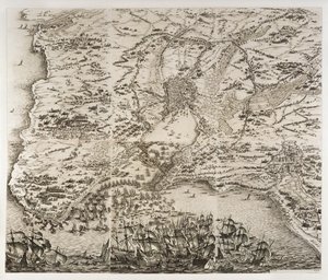 Obléhání La Rochelle ... od Jacques Callot
