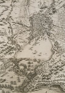 Obléhání La Rochelle ... od Jacques Callot