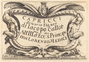 Titulní strana pro "The Capricci" od Jacques Callot