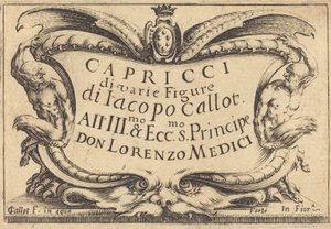 Titulní strana pro The Capricci, c. 1617. od Jacques Callot