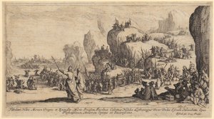 Vojáci opouštějí své lodě od Jacques Callot