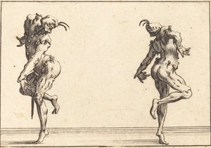 Tančící dva Pantaloony od Jacques Callot