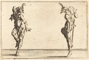 Tančící dva Pantaloony od Jacques Callot