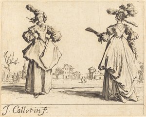 Dvě ženy ze společnosti od Jacques Callot