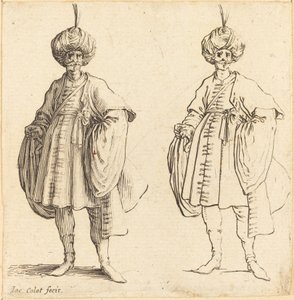Dva Turci v turbanech s chocholem od Jacques Callot