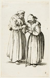 Two Women Beggars, deska osm z The Beggars od Jacques Callot