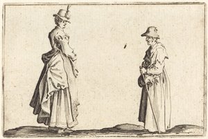 Dvě ženy v profilu od Jacques Callot