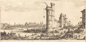 Pohled na Pont Neuf od Jacques Callot