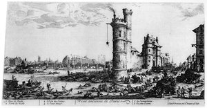 Starý pohled na Paříž, c1615-1635 1924 od Jacques Callot