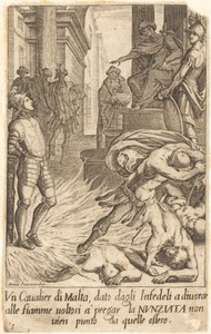 Maltézský rytíř od Jacques Callot after Antonio Circignani