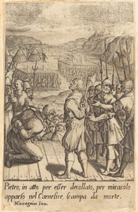Viselec od Jacques Callot after Donato Mascagni