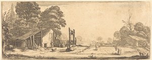 Zahrada od Jacques Callot or Follower of Jacques Callot