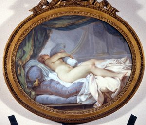 Žena mačkání polštáře. Jacques Charlier od Jacques Charlier