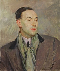 Studie k portrétu Paula Moranda (1888-1976) (olej na kartě)