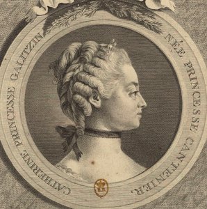 Portrét hraběnky Ekateriny Dmitrievna Golitsyna 1720-1761, rozené Cantemir.