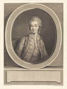 Madame du Barry od Jacques Firmin Beauvarlet after François Hubert Drouais