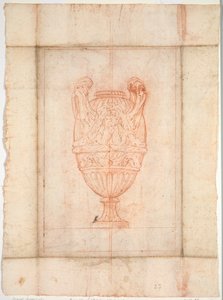 Design vázy pro sadu váz: Talíř 27, 1746. od Jacques Francois Joseph Saly