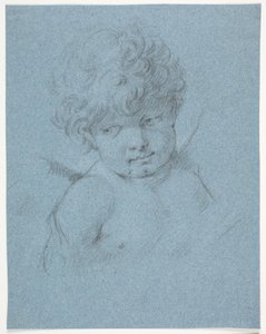 Okřídlený anděl? Amor? Obrázek poprsí od Jacques Francois Joseph Saly