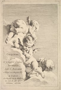 Frontispis, polovina až konec 18. století. od Jacques Gabriel Huquier