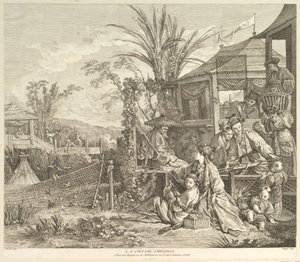 La Chasse Chinoise Čínský lov, z Chinoiseries, po roce 1743. od Jacques Gabriel Huquier