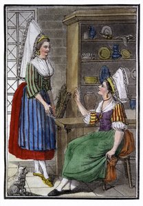 Rolnické ženy z Normandie od Jacques Grasset de Saint-Sauveur
